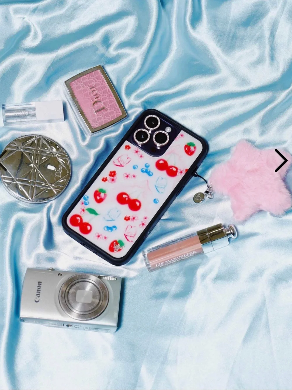 Wildflower iPhone 15 Pro Case - Sweet Cherries